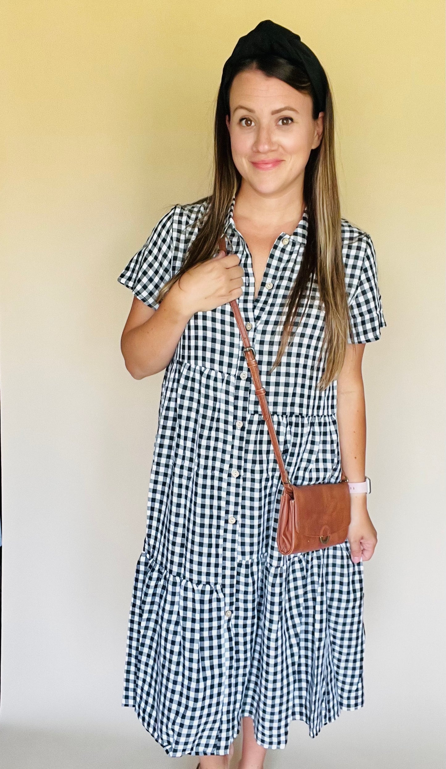 Plaid Button Down Dress