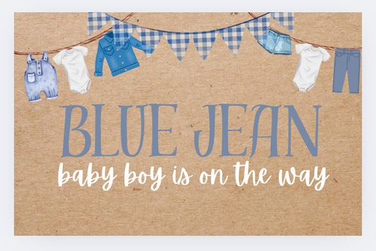 Blue Jean Baby Banner