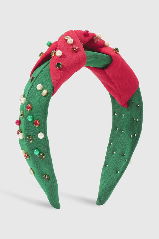 Holiday Headband- Red and Green