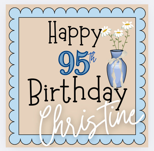 95th Birthday Banner