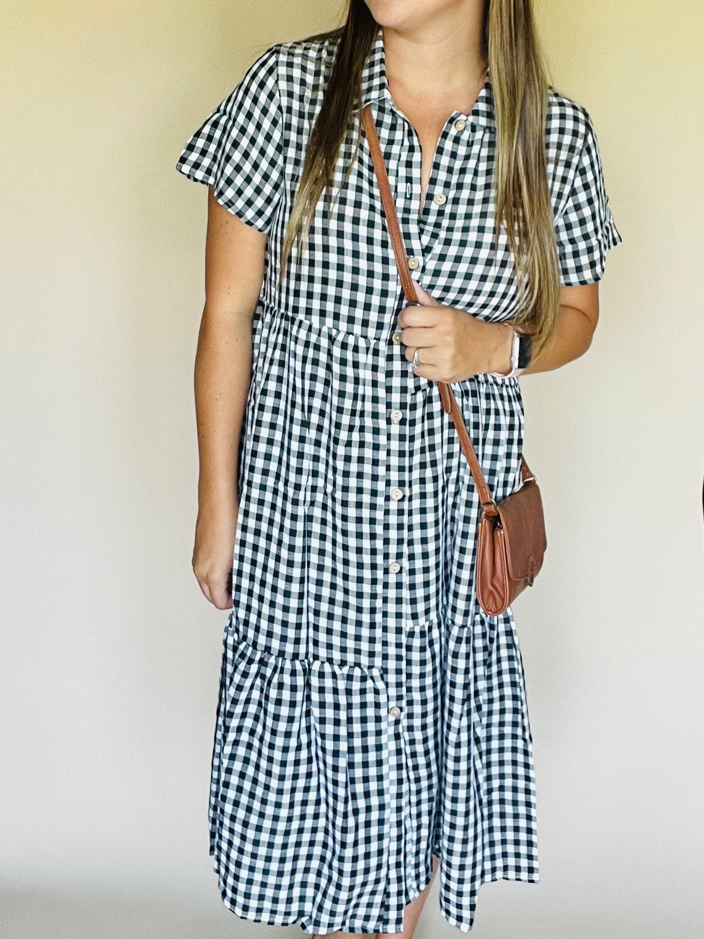 Plaid Button Down Dress