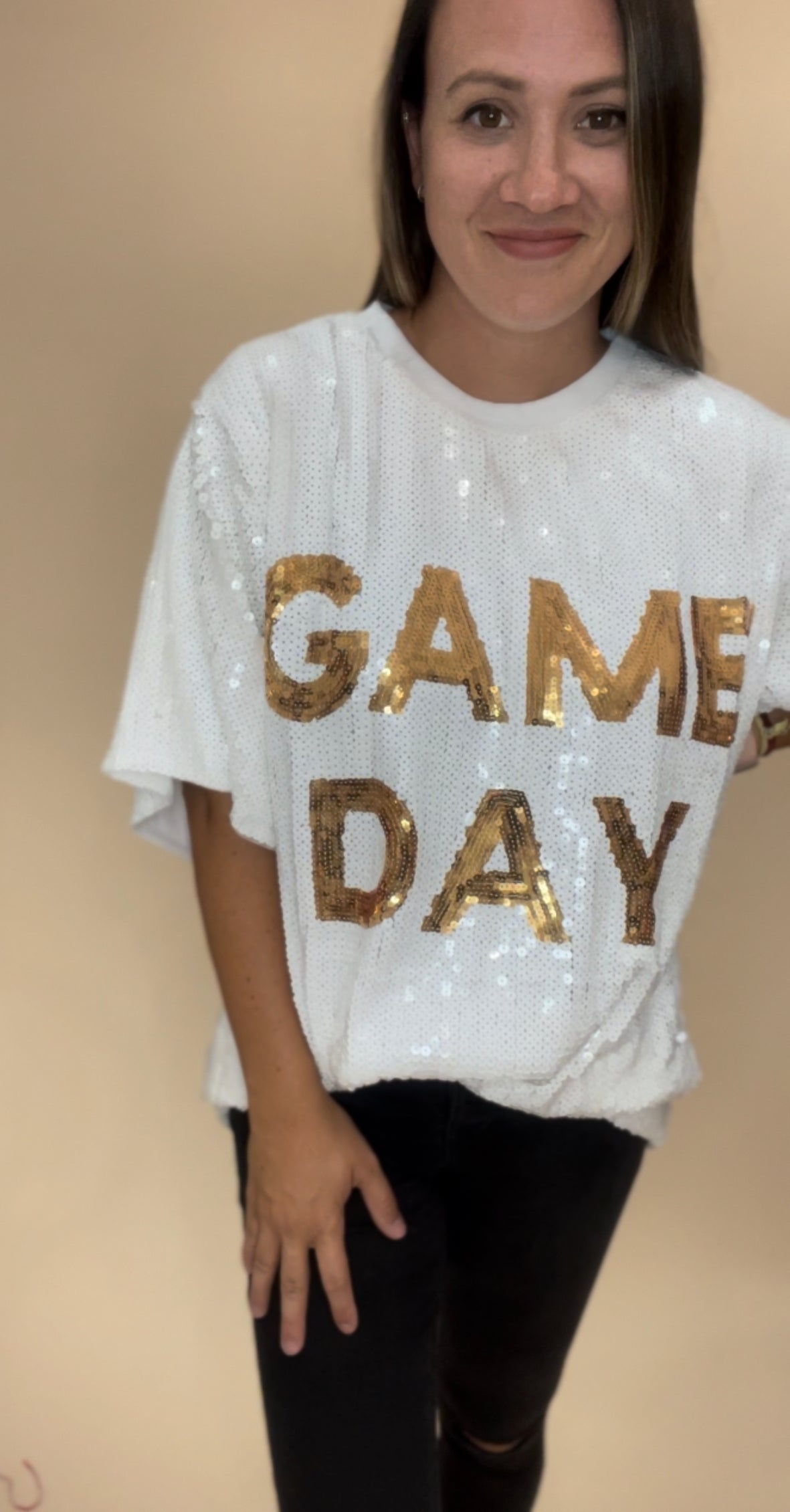 Game Day Sequin Tunic