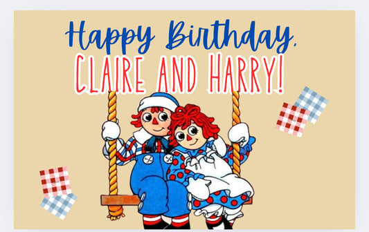 Raggedy Ann and Andy Banner