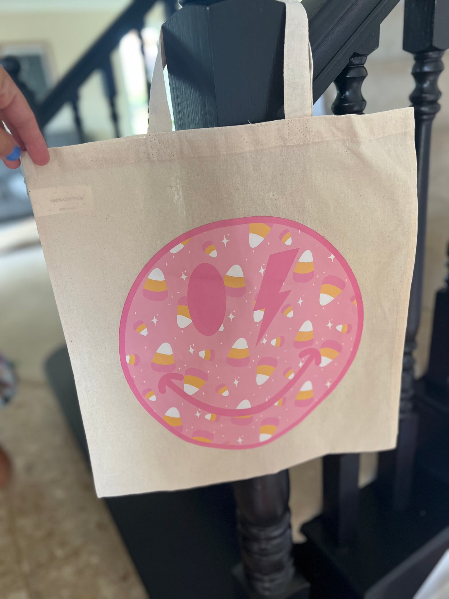 Tote Bag - Candy Smiley Face