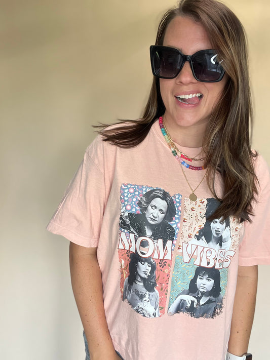 Mom Vibes Cropped T Shirt