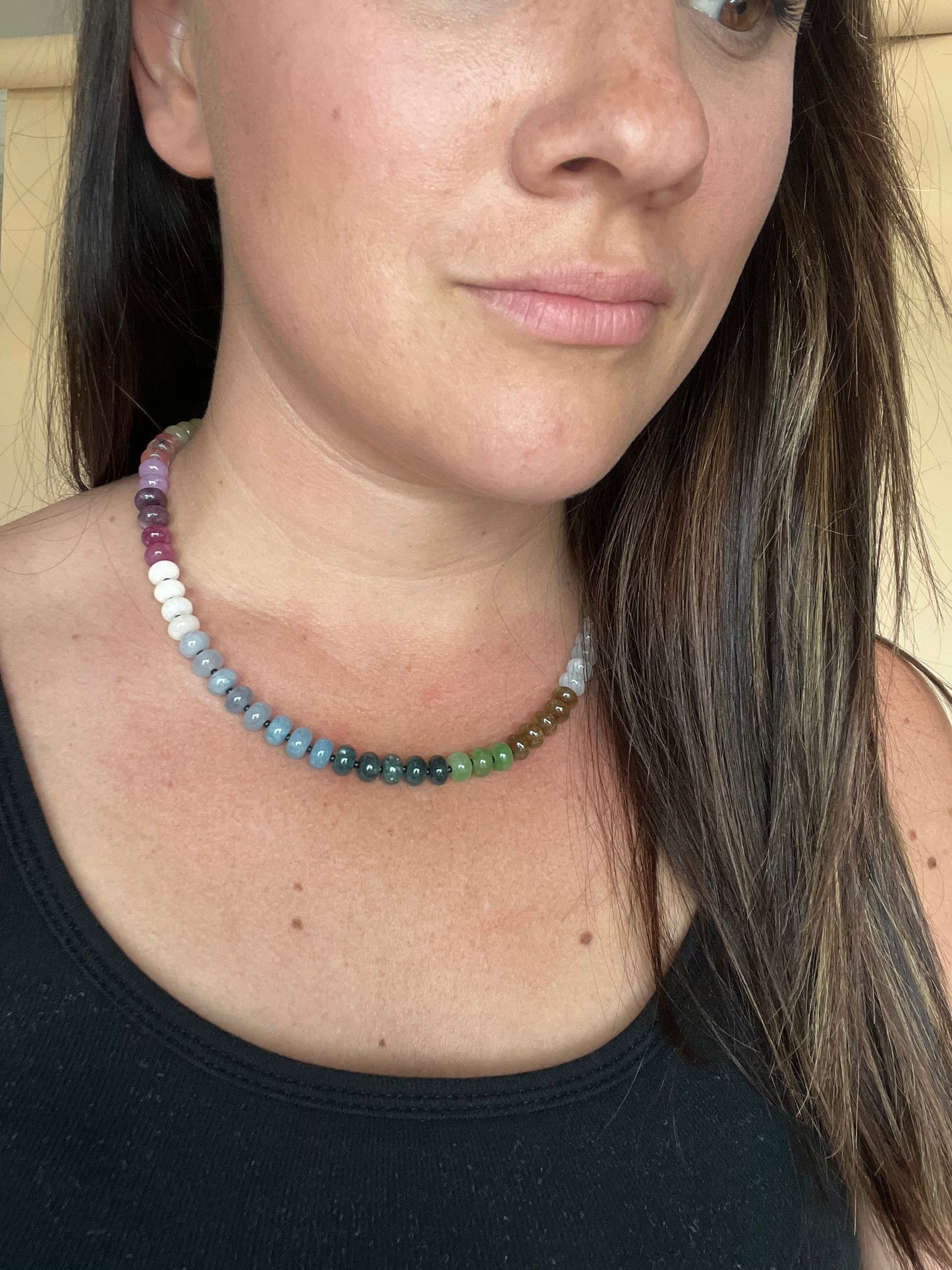 Rainbow Beaded Necklace